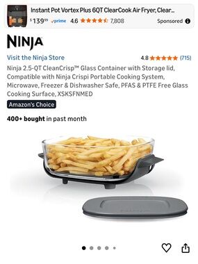 Ninja Crispi 2.5-qt Medium Batch Container